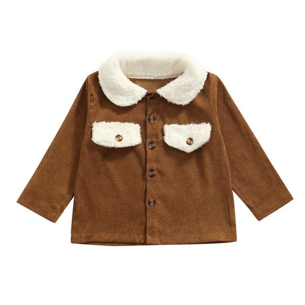 jackets toddler boys girls fall winter clothes long sleeve solid color button-up corduroy shirt lapel-down coat for kids, Blue;gray
jackets toddler boys girls fall winter clothes long sleeve solid color button-up corduroy shirt lapel-down coat for kids, Blue;gray