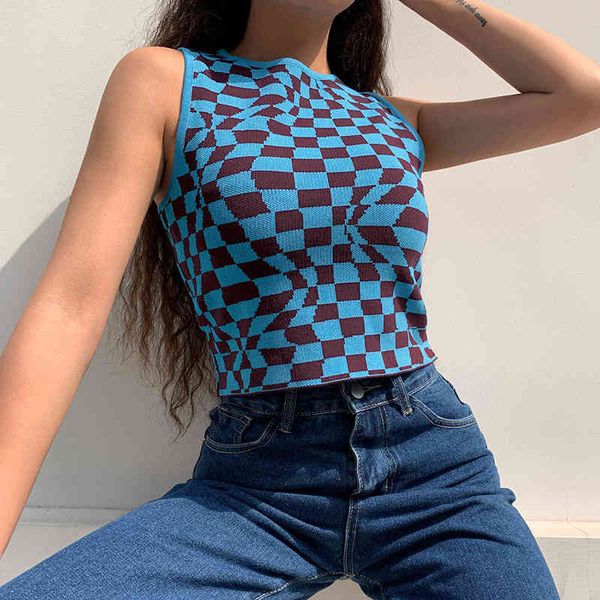 y2k knitted women's tank summer patchwork sleeveless vest vintage plaid printed streetwear aesthetic cute shirts 210515, White
y2k knitted women's tank summer patchwork sleeveless vest vintage plaid printed streetwear aesthetic cute shirts 210515, White