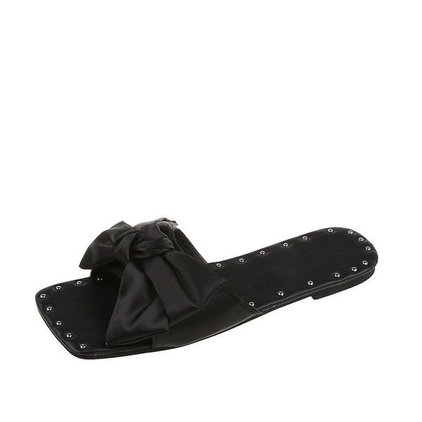slippers drop women's butterfly-knot female non-slip flats shoes women ladies footwear outsides summer comfort, Black
slippers drop women's butterfly-knot female non-slip flats shoes women ladies footwear outsides summer comfort, Black