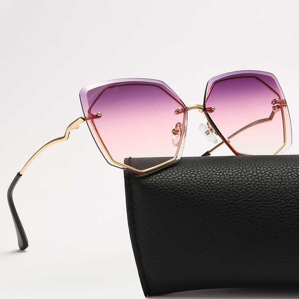 sun glasses women rimless cat eye glasses luxury brand design metal glasses fashion shades uv400 eyewear oculos de sol, White;black
sun glasses women rimless cat eye glasses luxury brand design metal glasses fashion shades uv400 eyewear oculos de sol, White;black