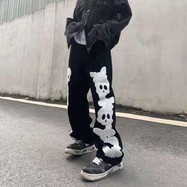 men's jeans brains print denim breeches from men retro-style vibe streetwear oversize harajuku amendment torn baggy pants casual jeans, Blue
men's jeans brains print denim breeches from men retro-style vibe streetwear oversize harajuku amendment torn baggy pants casual jeans, Blue