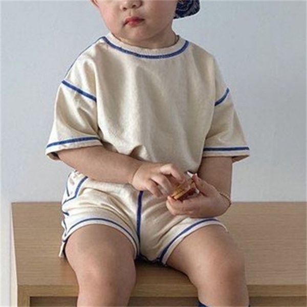 2022 new childrens summer suit simple and fashionable boys and girls casual cotton suit, White
2022 new childrens summer suit simple and fashionable boys and girls casual cotton suit, White