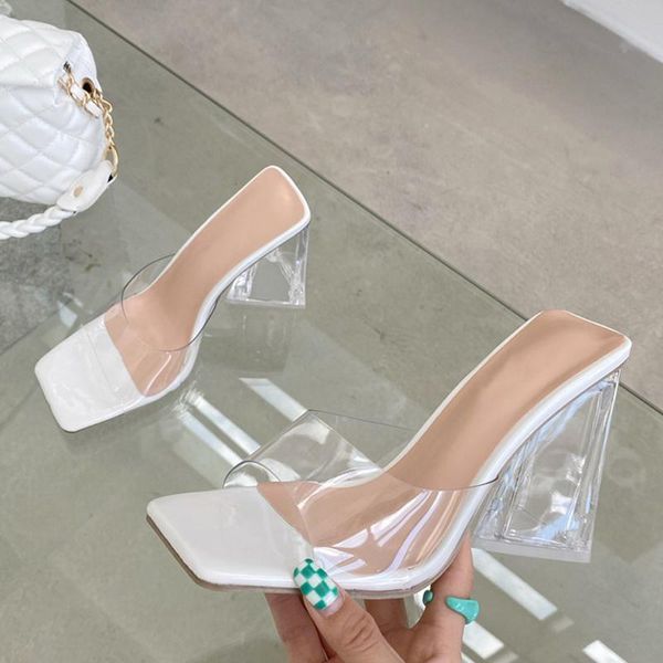 slippers pvc transparent women sandals fashion crystal perspex heels mules slides square toe summer party shoes female size 41, Black
slippers pvc transparent women sandals fashion crystal perspex heels mules slides square toe summer party shoes female size 41, Black
