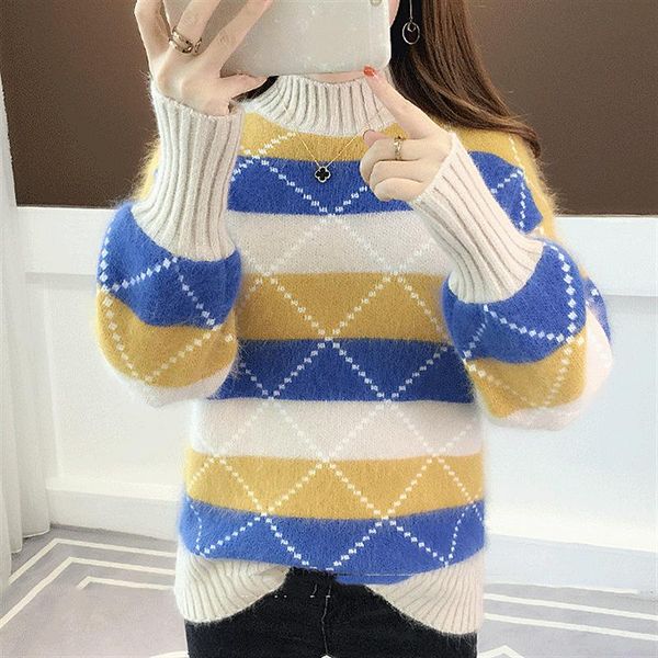 women's sweaters sweater,autumn and winter half-turtle-neck pullover sweater, White;black
women's sweaters sweater,autumn and winter half-turtle-neck pullover sweater, White;black