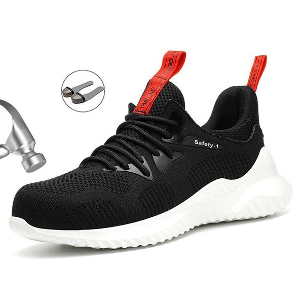 boots flying woven anti-smashing and anti-puncture lightweight wear-resistant eva bottom safety shoes breathable work, Black
boots flying woven anti-smashing and anti-puncture lightweight wear-resistant eva bottom safety shoes breathable work, Black