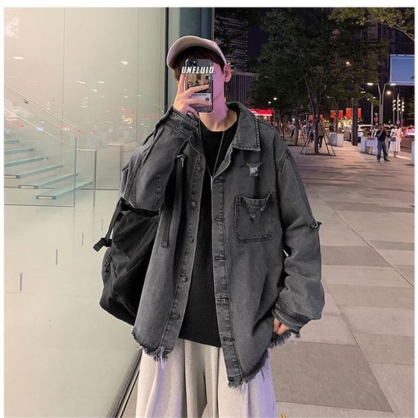 men's jackets korean ripped denim fashion casual retro hole streetwear loose hip-hop bomber m-2xl cm6j, Black;brown
men's jackets korean ripped denim fashion casual retro hole streetwear loose hip-hop bomber m-2xl cm6j, Black;brown