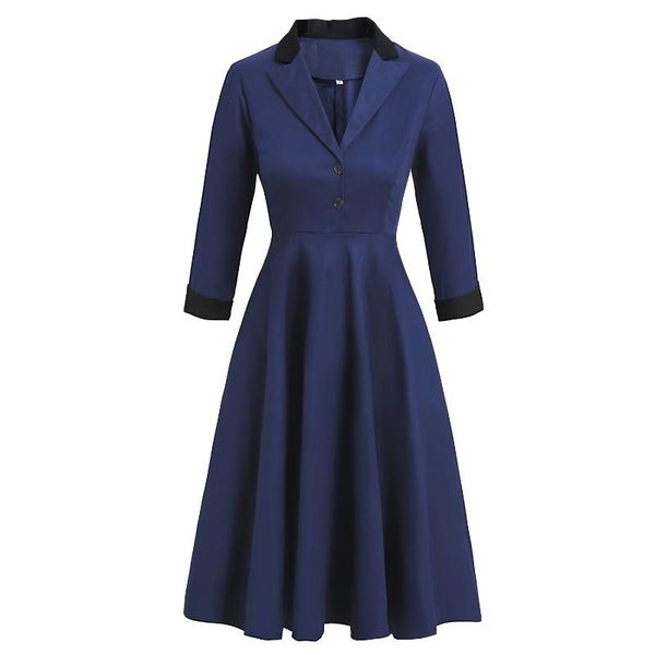 casual dresses plus size women party dress plaid solid color blue retro vintage elegant work office ol jurken swing 50s 60s clothing, Black;gray
casual dresses plus size women party dress plaid solid color blue retro vintage elegant work office ol jurken swing 50s 60s clothing, Black;gray