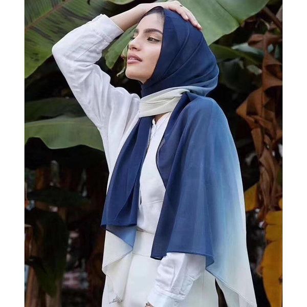 scarves women soft ombre plain chiffon headscarf long party shawl gradient polyester muslim hijab lightweight wedding beach wrap, Blue;gray
scarves women soft ombre plain chiffon headscarf long party shawl gradient polyester muslim hijab lightweight wedding beach wrap, Blue;gray