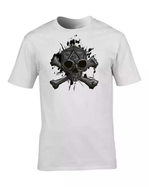 twenty sided skull- d20 skull & crossbones - men's t-shirt from fatcuckoo, White;black
twenty sided skull- d20 skull & crossbones - men's t-shirt from fatcuckoo, White;black