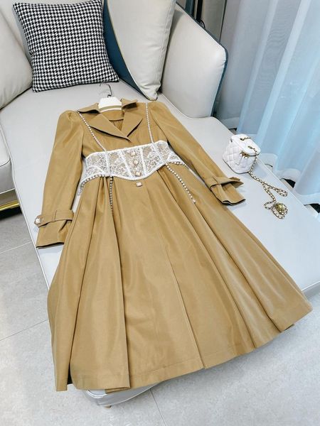 women's trench coats women fashion autumn winter elegant temperament ladies pearl lace khaki british coat windbreaker jacket, Tan;black
women's trench coats women fashion autumn winter elegant temperament ladies pearl lace khaki british coat windbreaker jacket, Tan;black
