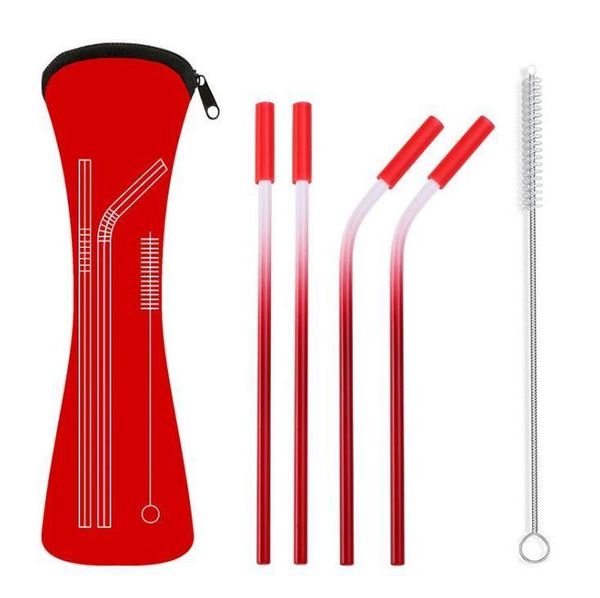 drinking straws fashion portable metal set creative 304 stainless steel reusable suit paint with silicone tip
drinking straws fashion portable metal set creative 304 stainless steel reusable suit paint with silicone tip
