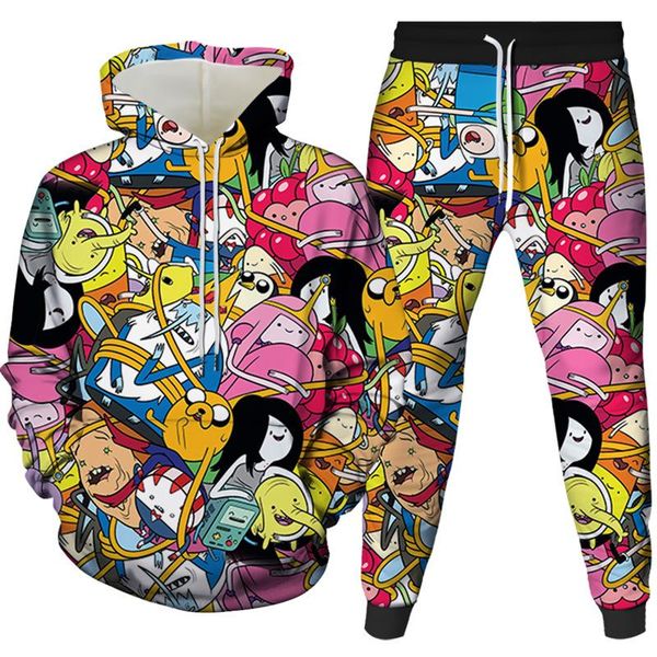 men's tracksuits autumn and winter cartoon characters 3d digital printing pullover men women hooded leisure sports sweater set, Gray
men's tracksuits autumn and winter cartoon characters 3d digital printing pullover men women hooded leisure sports sweater set, Gray