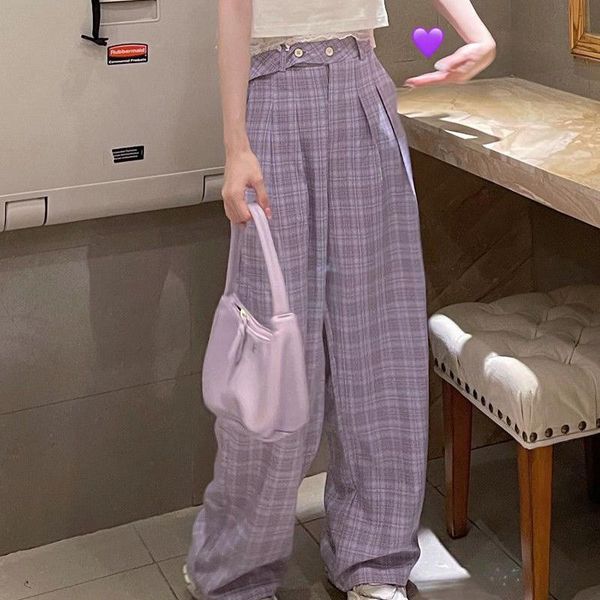 women's pants & capris fashion y2k purple plaid soft kawaii loose high waist wide leg trouser suits sweatpants woman clothes, Black;white
women's pants & capris fashion y2k purple plaid soft kawaii loose high waist wide leg trouser suits sweatpants woman clothes, Black;white