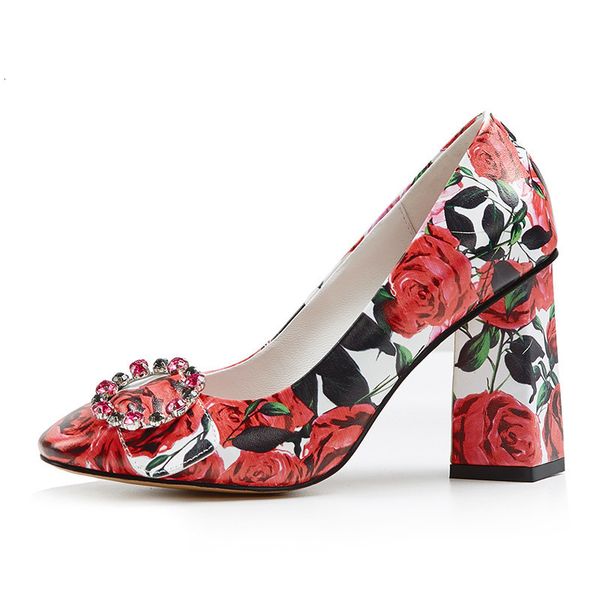 sandals chunky high heel pumps classic print flowers decor crystal buckled round toe party dress bridal wedding shoes zapatos muje, Black
sandals chunky high heel pumps classic print flowers decor crystal buckled round toe party dress bridal wedding shoes zapatos muje, Black