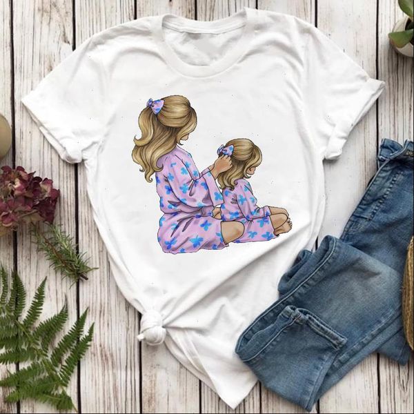 women t womens shirts mom sweet life mother daughter printing cartoon ladies print graphic lady shirt female tee, White
women t womens shirts mom sweet life mother daughter printing cartoon ladies print graphic lady shirt female tee, White
