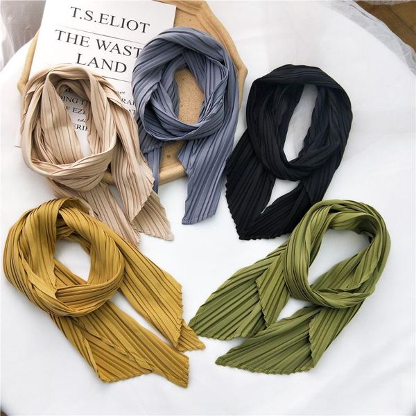 scarves 2021 solid color single layer pleated long satin silk scarf for women joker neckerchief decoration professional neck, Blue;gray
scarves 2021 solid color single layer pleated long satin silk scarf for women joker neckerchief decoration professional neck, Blue;gray