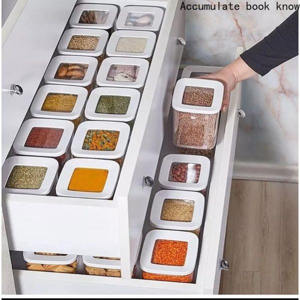 storage bottles & jars 12 pcs kitchen food beautiful box container set organizer square vacuum lid airtight pantry noodle legume cereals
storage bottles & jars 12 pcs kitchen food beautiful box container set organizer square vacuum lid airtight pantry noodle legume cereals