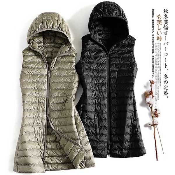 fmfssom hooded white down vests women casual autumn zipper long black ultra light slim fit warm coat windproof jacket 211120, Black;white
fmfssom hooded white down vests women casual autumn zipper long black ultra light slim fit warm coat windproof jacket 211120, Black;white