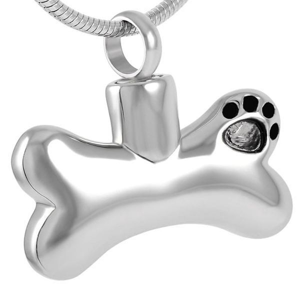 dog bone pet ash jewelry pendant necklace for ashes women man pet's memorial necklaces, Silver
dog bone pet ash jewelry pendant necklace for ashes women man pet's memorial necklaces, Silver