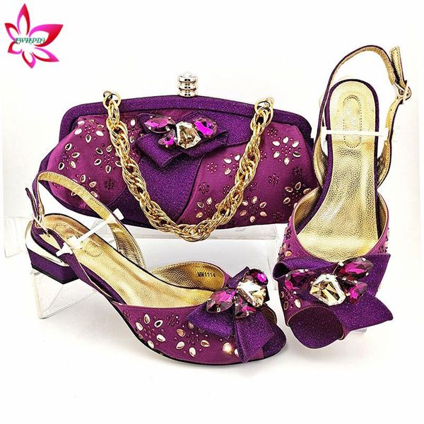 dress shoes selling coming african women and bag set in purple color low heels sandals for wedding, Black
dress shoes selling coming african women and bag set in purple color low heels sandals for wedding, Black