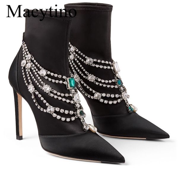 boots luxury jewelry necklace wristed ankle satin black pointed toe high heel formal shoes women party uryt
boots luxury jewelry necklace wristed ankle satin black pointed toe high heel formal shoes women party uryt