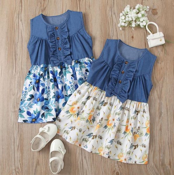 girl's dresses summer girls floral dress baby round neck sleeveless ruffled chest leisure patchwork casual sundress, Red;yellow
girl's dresses summer girls floral dress baby round neck sleeveless ruffled chest leisure patchwork casual sundress, Red;yellow