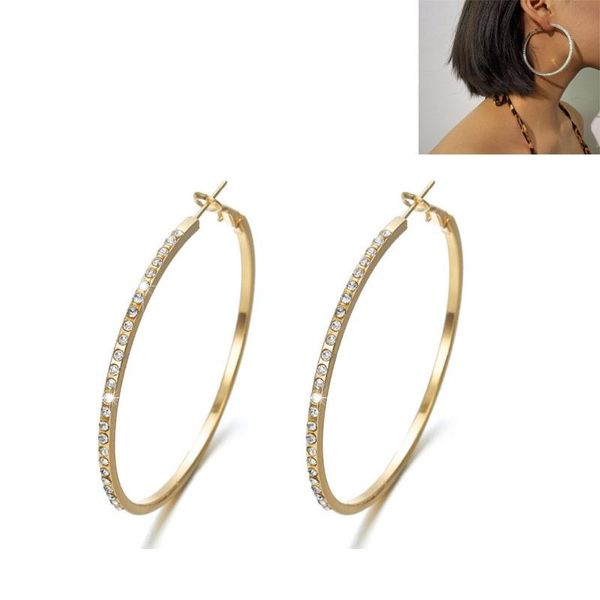 hoop & huggie delysia king women simple exaggeration big circle earrings birthday gift trendy high-grade crystal inlay banquet jewellery, Golden;silver
hoop & huggie delysia king women simple exaggeration big circle earrings birthday gift trendy high-grade crystal inlay banquet jewellery, Golden;silver