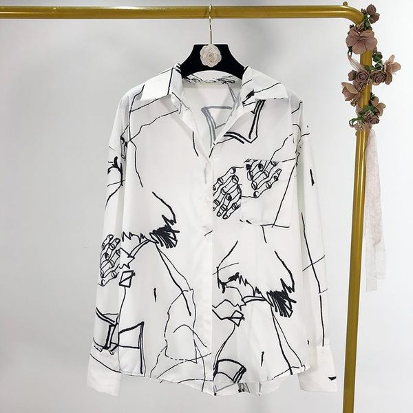 women's blouses & shirts casual long shirt women graffiti print blouse fashion sleeve loose plus size womens and high quality, White
women's blouses & shirts casual long shirt women graffiti print blouse fashion sleeve loose plus size womens and high quality, White
