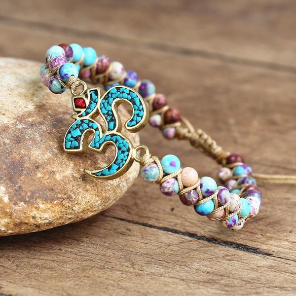 charm bracelets women men handmade jewelry om imperial jaspers string braided friendship boho meditation bracelet, Golden;silver
charm bracelets women men handmade jewelry om imperial jaspers string braided friendship boho meditation bracelet, Golden;silver