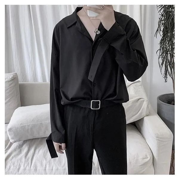 men's casual shirts black goth shirt women solid loose long sleeve fashion vintage blouse korean style harajuku blouses plus size woman, White;black
men's casual shirts black goth shirt women solid loose long sleeve fashion vintage blouse korean style harajuku blouses plus size woman, White;black