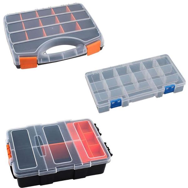 tool organizers 1pcs plastic portable toolbox storage organiser removable compartment box screw parts assorted case
tool organizers 1pcs plastic portable toolbox storage organiser removable compartment box screw parts assorted case