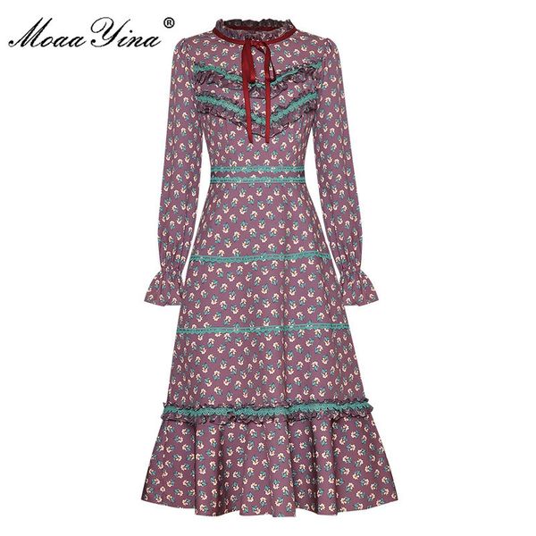 fashion designer dress autumn women's dress flare sleeve floral print patchwork ruffles lace vintage dresses 210524, Black;gray
fashion designer dress autumn women's dress flare sleeve floral print patchwork ruffles lace vintage dresses 210524, Black;gray