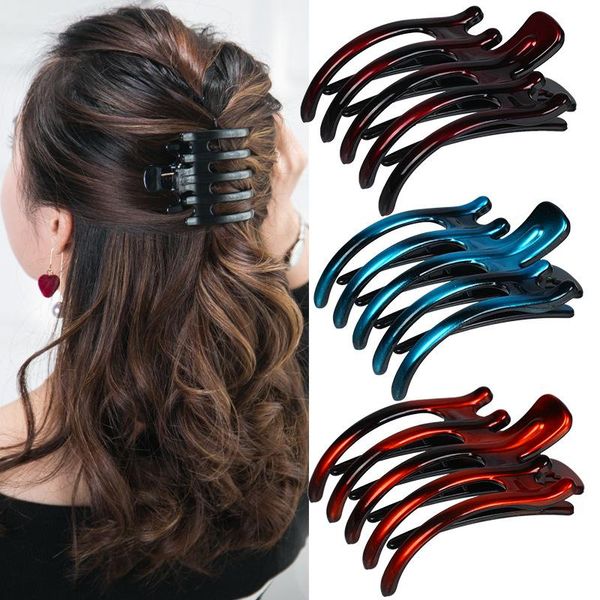 material yin yang color back of the head clips woman special strange hand hair holder pentadentate plastic manual jaw clip, Slivery;golden
material yin yang color back of the head clips woman special strange hand hair holder pentadentate plastic manual jaw clip, Slivery;golden