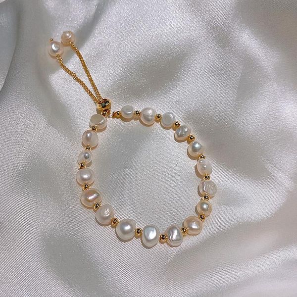 beaded, strands baroque natural freshwater pearl bracelet for woman fashion lady temperament jewelry south korea, Black
beaded, strands baroque natural freshwater pearl bracelet for woman fashion lady temperament jewelry south korea, Black