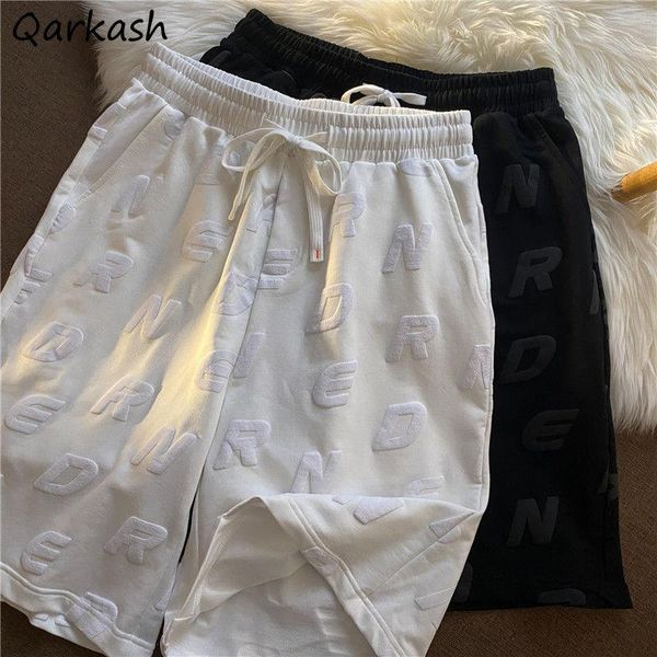 women's shorts women letter high waist korean style casual college cool summer embroidery stylish female simple 2021, White;black
women's shorts women letter high waist korean style casual college cool summer embroidery stylish female simple 2021, White;black