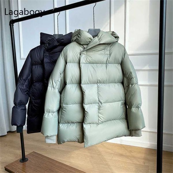 lagabogy winter women short parkas 90% white duck down coat warm soft ultra light puffer jackets female hooded snow outwear 211216, Black
lagabogy winter women short parkas 90% white duck down coat warm soft ultra light puffer jackets female hooded snow outwear 211216, Black
