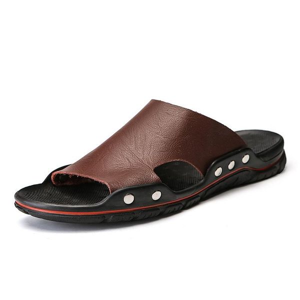 slippers man cowskin slipper soft heel slides flat non-slip beach shoes fishing sandal z168, Black
slippers man cowskin slipper soft heel slides flat non-slip beach shoes fishing sandal z168, Black