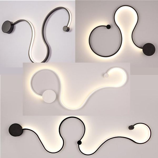 led interior personality art wall lamp post-modern creative living room bedroom corridor aisle background snake-shaped lamps
led interior personality art wall lamp post-modern creative living room bedroom corridor aisle background snake-shaped lamps