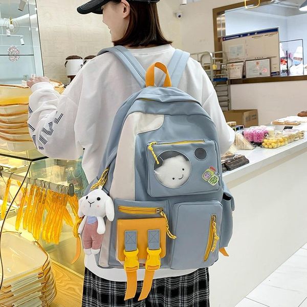 school bags 2021 kawaii nylon women backpack fashion waterproof rucksack for teen girls bag cute student bookbag travel mochila
school bags 2021 kawaii nylon women backpack fashion waterproof rucksack for teen girls bag cute student bookbag travel mochila
