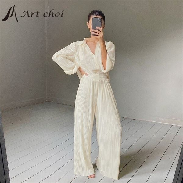 spring summer two piece set tracksuit casual outfit suits women beige shirt long blouse pleated wide leg pants 2 sets 220315, White
spring summer two piece set tracksuit casual outfit suits women beige shirt long blouse pleated wide leg pants 2 sets 220315, White
