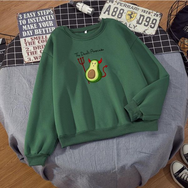 women's hoodies & sweatshirts funny avocado letter print women long sleeve crewneck sweatshirt coat korean cute cartoon graphic pullove, Black
women's hoodies & sweatshirts funny avocado letter print women long sleeve crewneck sweatshirt coat korean cute cartoon graphic pullove, Black