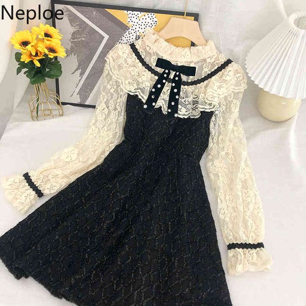 neploe dresses for women vintage lace crochet floral patchwork vestidos spring clothes sweet elegant mini dress female 4h313 210422, Black;gray
neploe dresses for women vintage lace crochet floral patchwork vestidos spring clothes sweet elegant mini dress female 4h313 210422, Black;gray