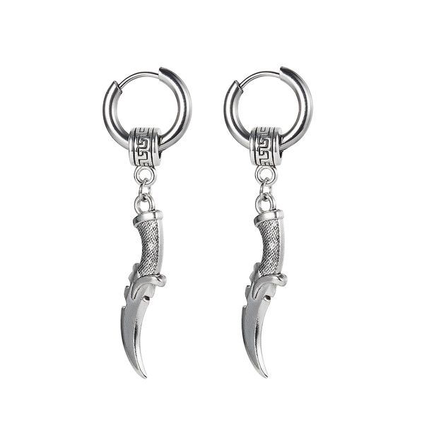 charm earrings for men or women fashion all-match titanium stainless steel personality small circle sliver dagger jewelry lovers gifts ge650, Golden
charm earrings for men or women fashion all-match titanium stainless steel personality small circle sliver dagger jewelry lovers gifts ge650, Golden