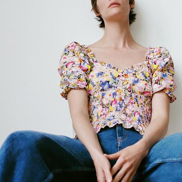 women's blouses & shirts 2021 women v neck chic floral print casual slim smock blouse female puff sleeve elastic leisure chemise, White
women's blouses & shirts 2021 women v neck chic floral print casual slim smock blouse female puff sleeve elastic leisure chemise, White