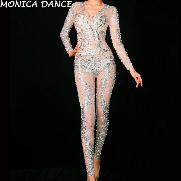 women's jumpsuits & rompers 3 colors sparkly rhinestones mesh jumpsuit women birthday celebrate perspective bodysuit costume performanc, Black;white
women's jumpsuits & rompers 3 colors sparkly rhinestones mesh jumpsuit women birthday celebrate perspective bodysuit costume performanc, Black;white