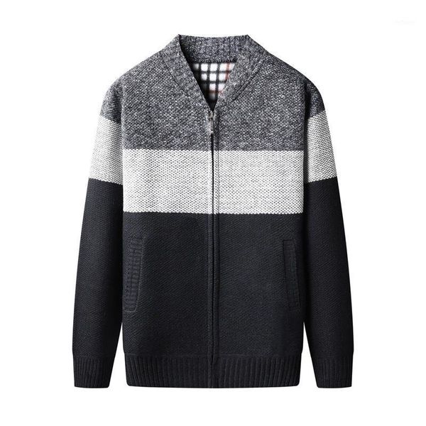 men's jackets 2021 winter knitted stripe thicken coats male sweater casual keep warm cardigan sweaters men, Black;brown
men's jackets 2021 winter knitted stripe thicken coats male sweater casual keep warm cardigan sweaters men, Black;brown