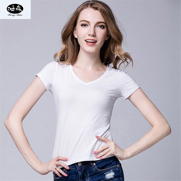 hongmiao summer women's t-shirt lady slim fit short sleeve v-neck solid color pullover casual sports running jerseys, Black;blue
hongmiao summer women's t-shirt lady slim fit short sleeve v-neck solid color pullover casual sports running jerseys, Black;blue