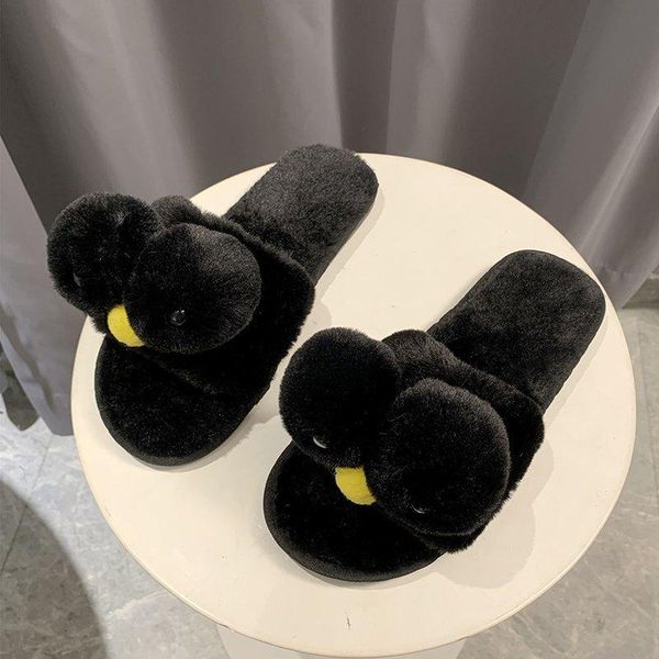 animal cartoon fur slippers women lovely open toe pantuflas girls indoor winter slides anti-skid soft soled home shoes 2021, Black
animal cartoon fur slippers women lovely open toe pantuflas girls indoor winter slides anti-skid soft soled home shoes 2021, Black
