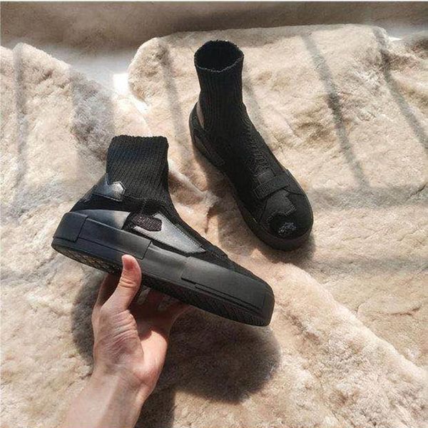 dress shoes sock woman platform single slip on zapatos de mujer casual elastic ladies thick bottom chaussures femme, Black
dress shoes sock woman platform single slip on zapatos de mujer casual elastic ladies thick bottom chaussures femme, Black