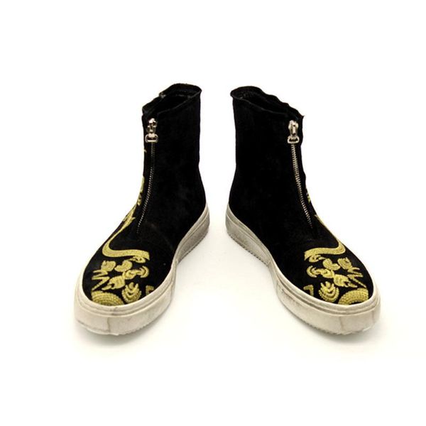 boots winter mens harajuku golden dragon embroidery zipper hip hop thick platform cow suede ankle shoes, Black
boots winter mens harajuku golden dragon embroidery zipper hip hop thick platform cow suede ankle shoes, Black
